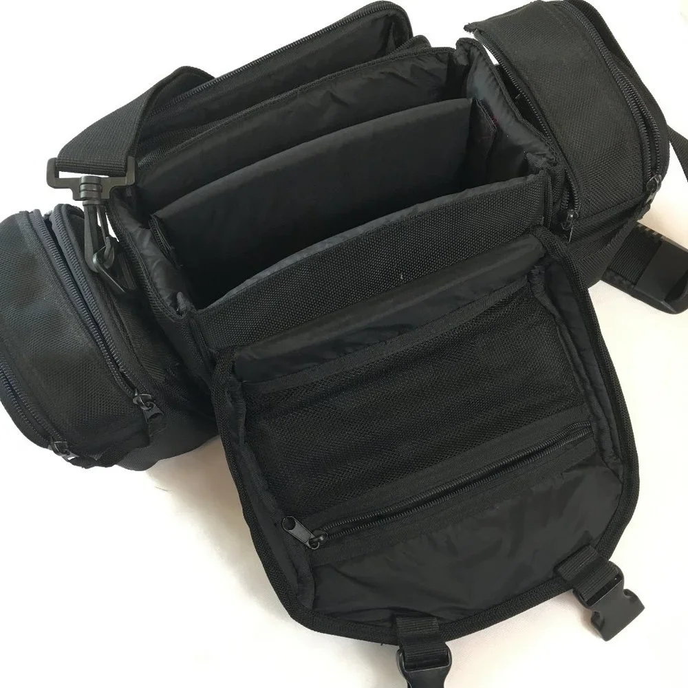 KODAK Nylon Camera Padded Gadget Bag Carrying Case w Detachable side Cases EUC